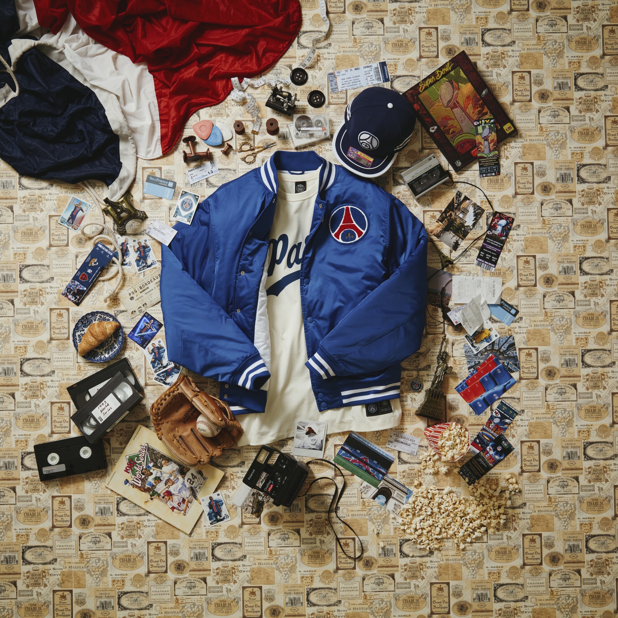 PSG - Veste Zippée Capuche Bleu Marine